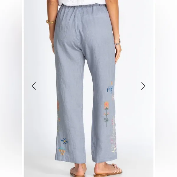 Johnny Was Elektra Linen Pants Size XS. NWT - Image 5