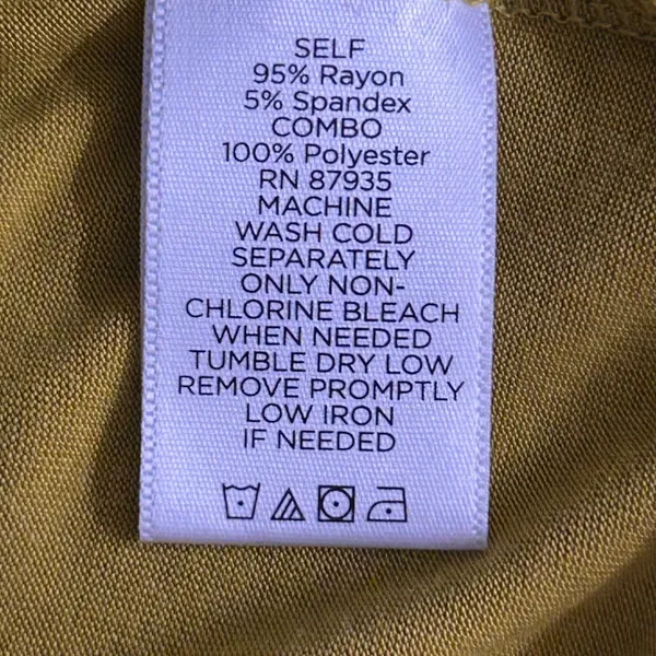 LOGO By Lori Goldstein Longline Cardigan Mustard Yellow 1X‎ - Image 6