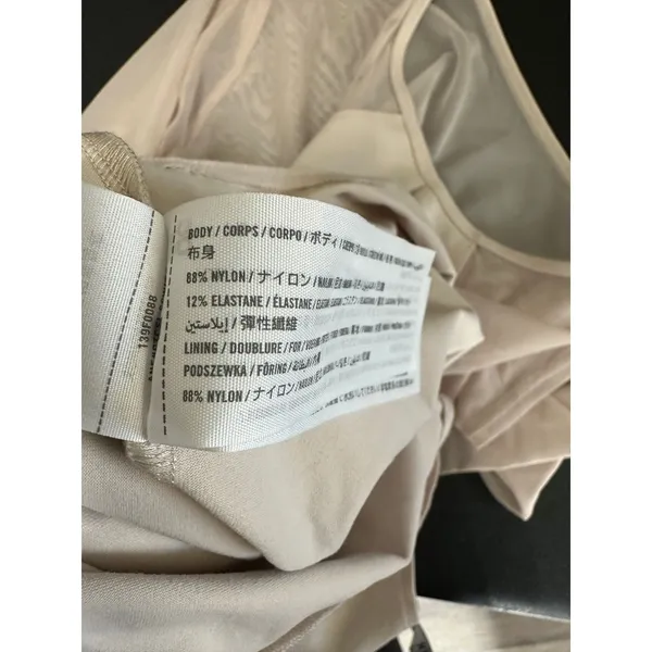 Abercrombie & Fitch Bodysuit‎ Women XL NWOT Cream Nude Long Sleeve Sheer Mesh - Image 6