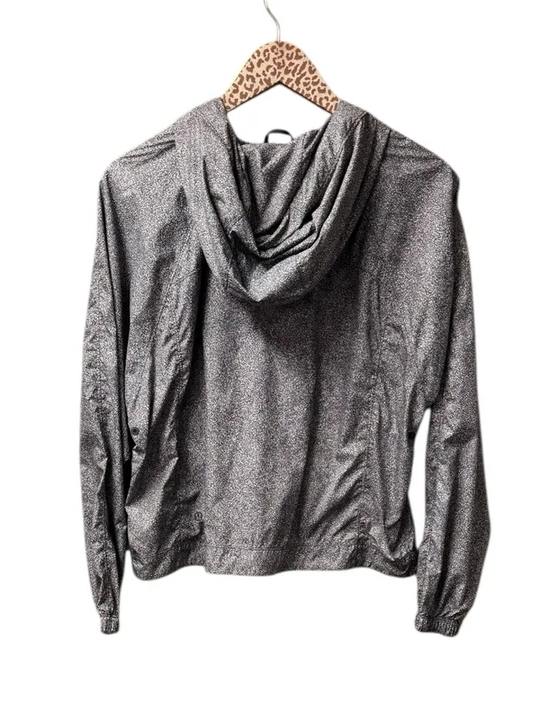 Lululemon I Put A Shell On You 1/4 Zip Hooded Long Sleeve Jacket Black White 10 - Image 5