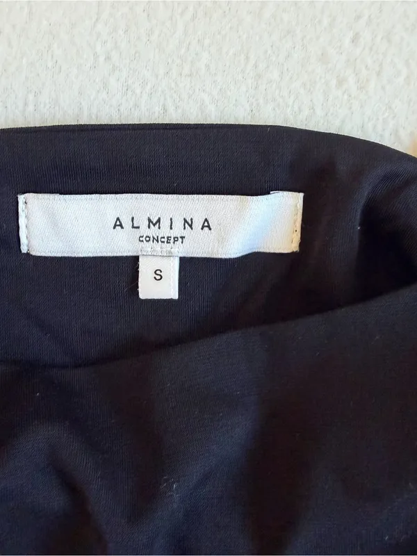 Almina Draped Ruched Cami Black - Image 2