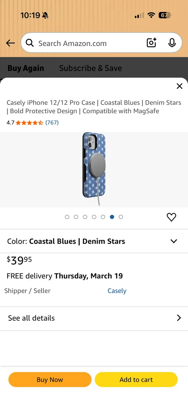 Grateful Dead Casely iPhone Case Denim Stars 12 Pro - Image 3