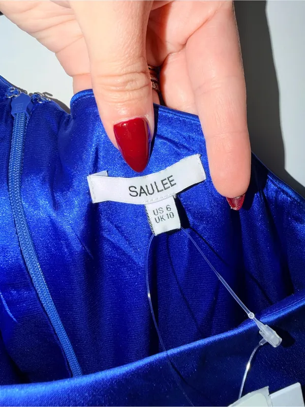 Sau Lee x Revolve One Shoulder Preston Dress - Egyptian Blue - Image 9