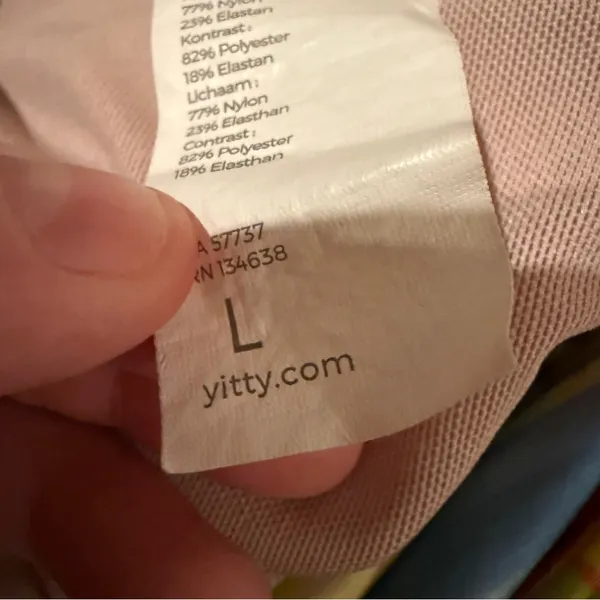 Yitty Lizzo Rainbow Pride Shaping Midi Bralette Sports Bra Sz‎ L - Image 7