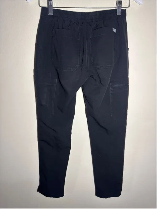 FIGS Technical Collection Jogger Scrub Pants XXS/P Black Grey - Image 2