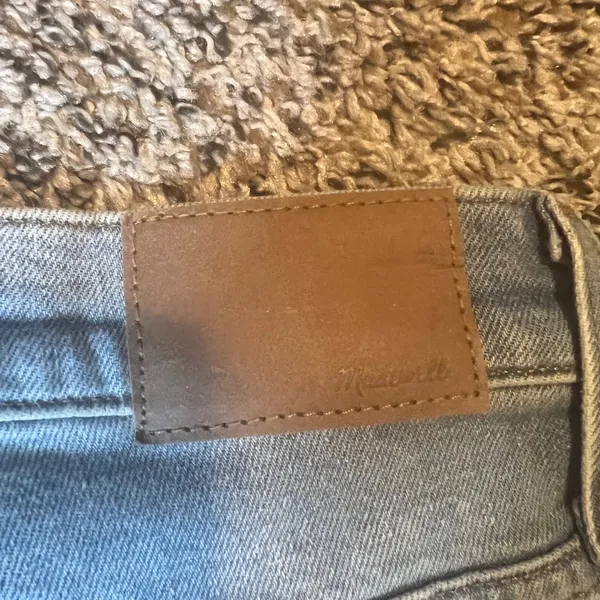 Madewell‎ The Perfect Vintage Straight Jean Light Wash Distressed Denim Size 25 - Image 10