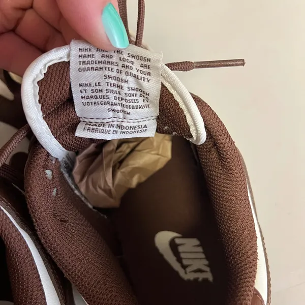 Nike Dunk Low Cacao Wow Womens Sneakers Brown White‎ DD1503-124 Size 7 - Image 7