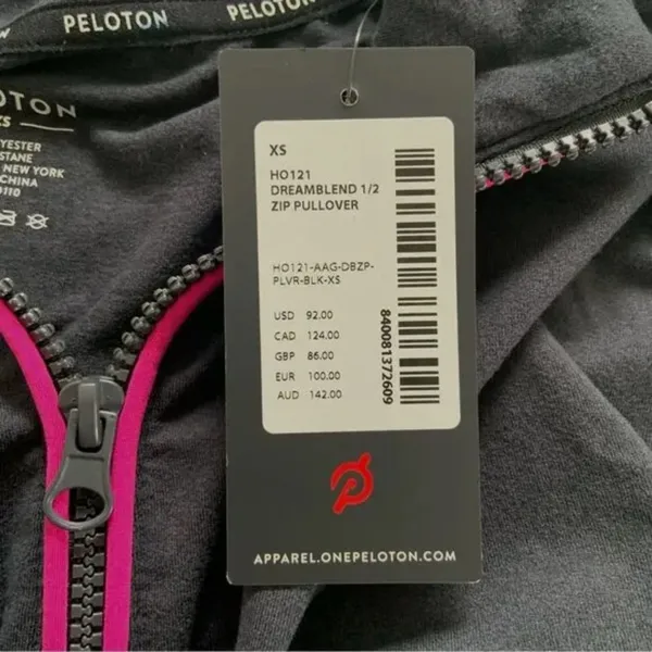 Peloton DreamBlend Half Zip Pullover Black Size XS NWT Ultra Soft Athleisure - Image 6