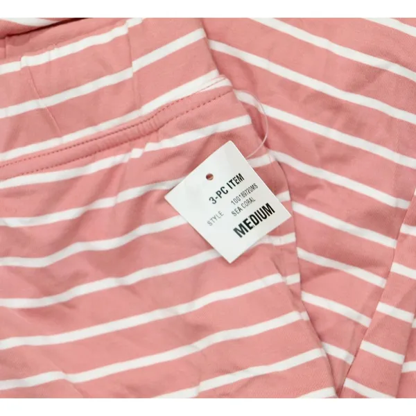 State Of Day Womens Fluid-Knit Pajama Pants 100189720MS Sea Coral Pink M - Image 3