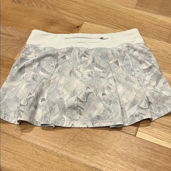 lululemon pace rival skirt‎ Multi-White Mini Skirt 8 - Image 3