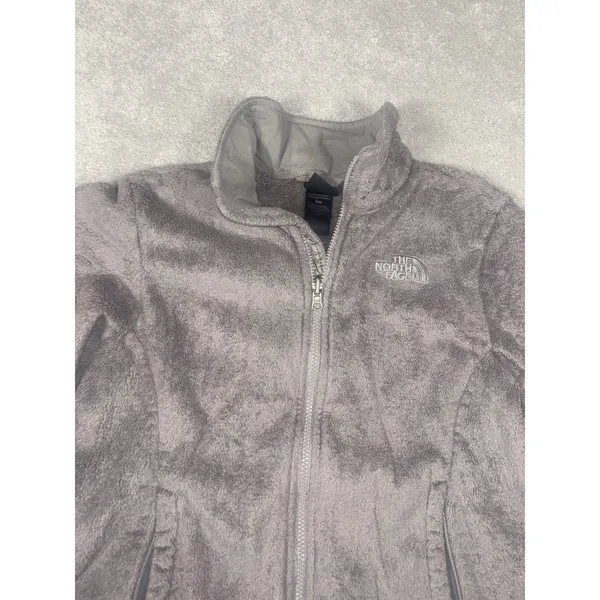 The North Face Osito Fleece Jacket‎ Womens Medium Gray Full Zip Soft High Pile - Image 6