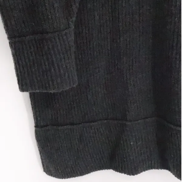 Aerie Oversized Ribbed Crewneck Sweater Womens Size XS Charcoal Grey Cozy Warm‎ - Image 9