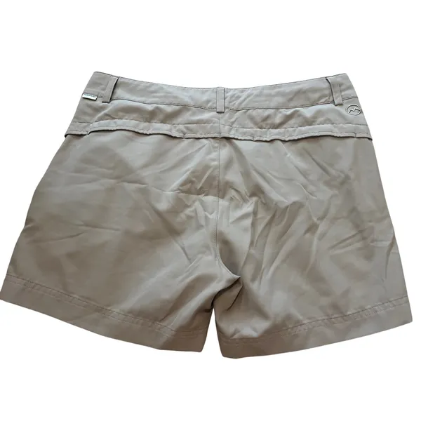 Magellan Outdoors Shorts Womens L Khaki Fishing Outdoors Falcon Lake Shorty Stretch UV - Image 4