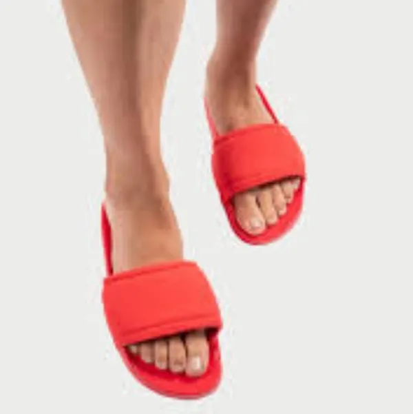 Bamabones Pilo Slide Sandals Red Size 7 / 8 Washable Comfort Streetwear NEW NWT - Image 12
