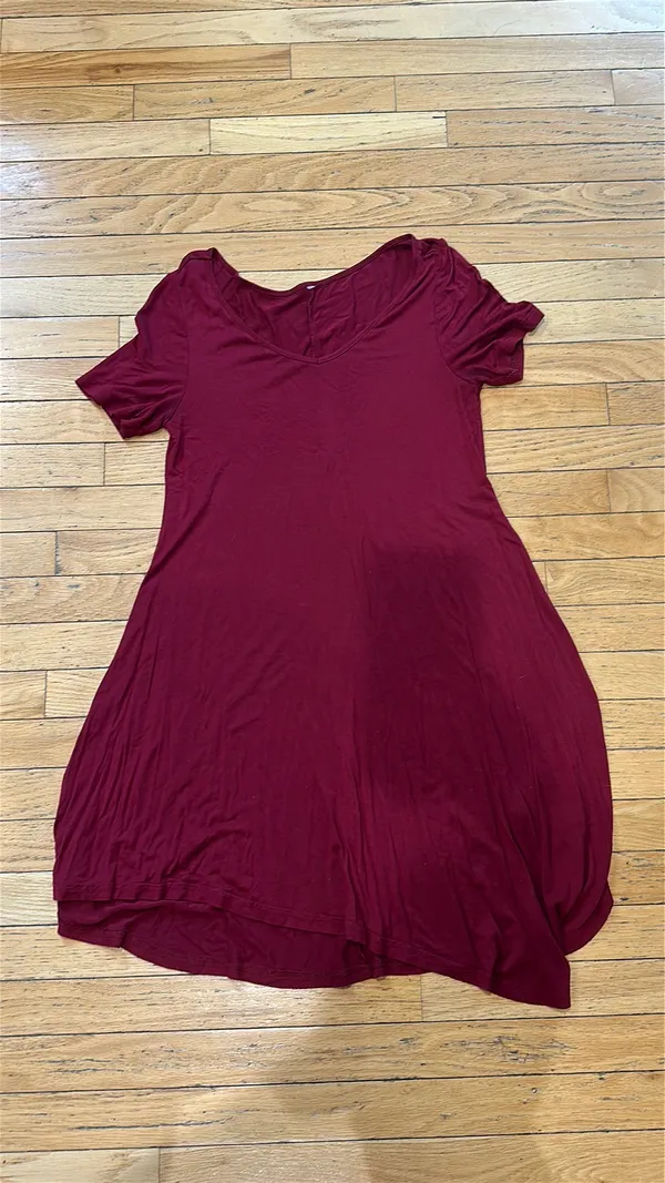 red t shirt dress - Image 2