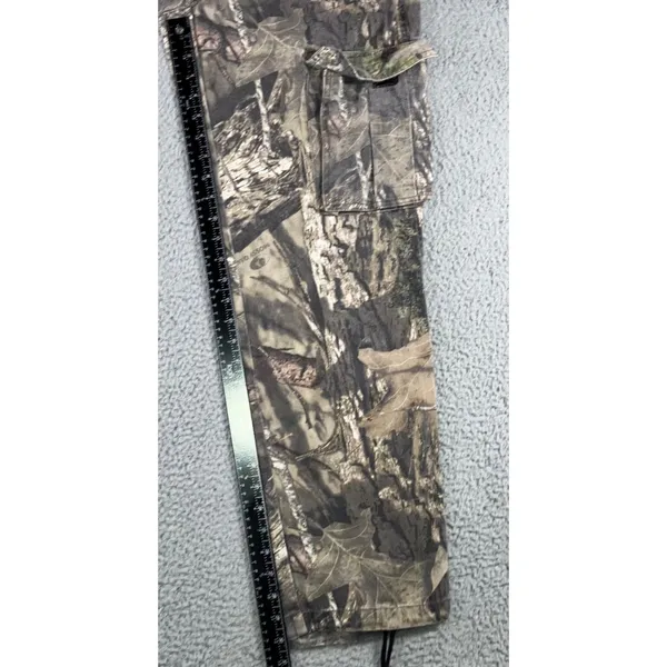 Mossy Oak Cargo Pants Women Medium Camo‎ Break-Up Pink Logo Drawstring Hem - Image 6
