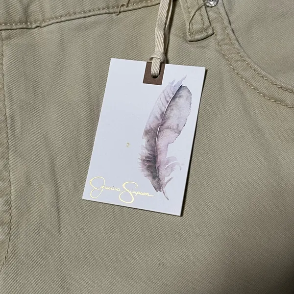 NWT 22W Plus Size Jessica Simpson Women’s Slouchy Boyfriend Khaki Ankle Cropped Chinos Pants - Image 10