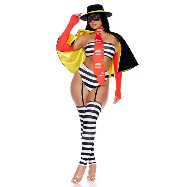 NEW Forplay Hamburglar Sexy Burger Bandit Sexy Costume Size Large XL - Image 3