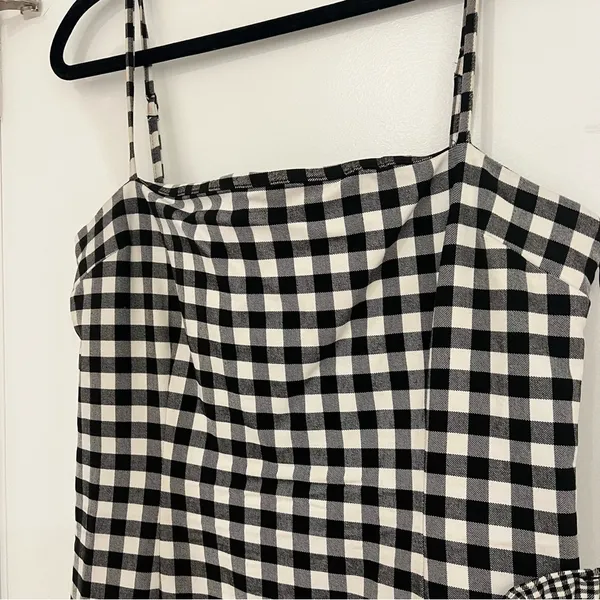 Lovers + Friends Gabby Gingham Ruffle Mini dress Sleeveless Checkered Print - Image 7