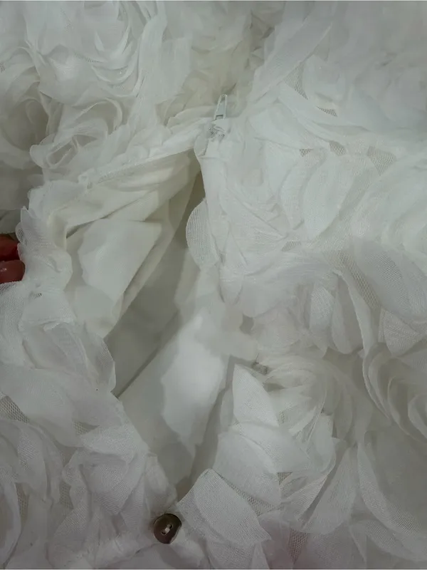 entro White Rosette Halter Mini Dress - Image 7