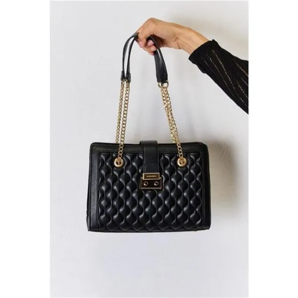 David Jones Quilted‎ PU Leather Handbag - Image 6