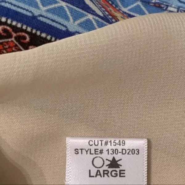 Gibson Latimer Women's Geometric Tunic Dress Size‎ Large - Image 13