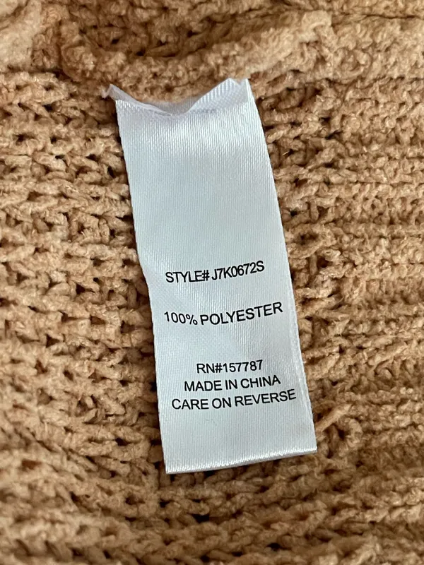 Francesca’s Mckayla short tan cardigan - large - Image 8