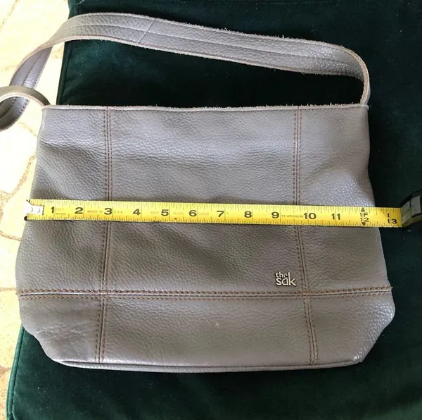 The Sak Gray Leather Shoulder Purse - Image 13