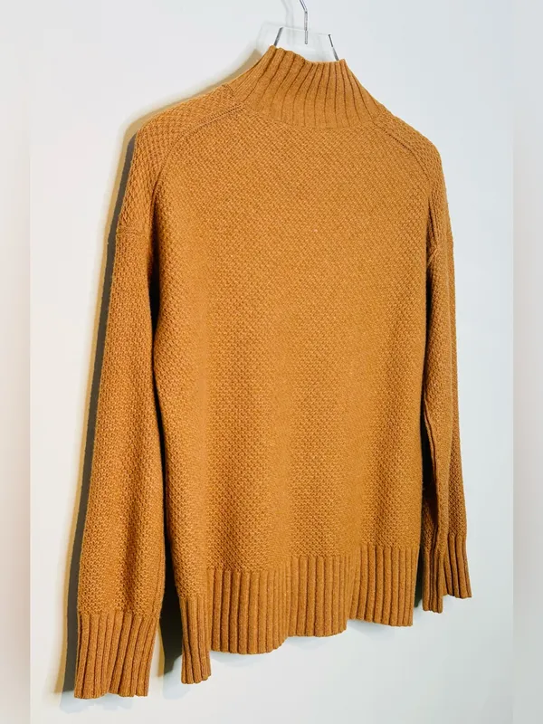 Everlane Oversized Cashmere Tan Brown Camel Sweater Top - Image 6