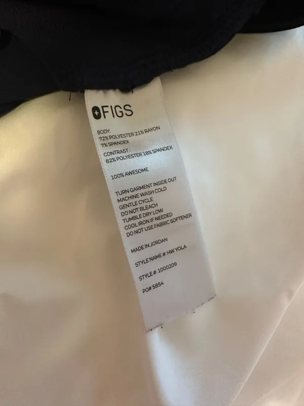 FIGS Navy (XXS Petite) Yola High Waisted Skinny Scrub Pants - Image 5