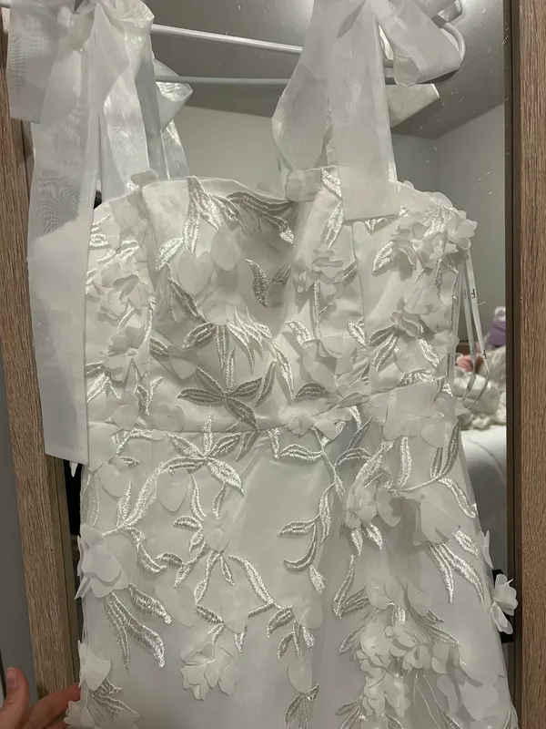 Lulus Midi 3D Floral Dress - Image 4