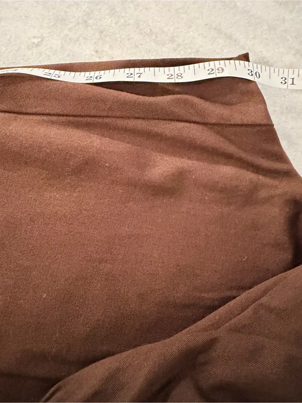 NWT Alfred Dunner Size 14 Chocolate Brown Pull On Cotton Stretch Pants - Image 7