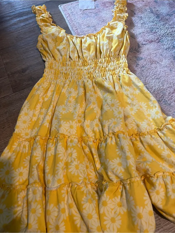 Urban outfitters Yellow Floral Smocked Sundress - Image 8