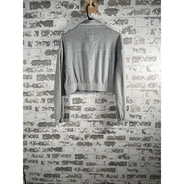 Aerie | women ribbed cropped full zip sweat shirt - Image 8