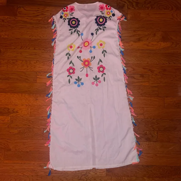 Colorful sheer beach dress - Image 2
