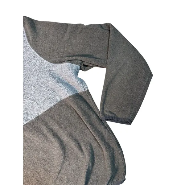 LL Bean Women's Black Gray Colorblock Half Zip Pull‎ over Jacket Size XL - Image 2