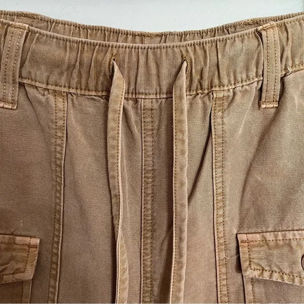 Aerie Women's‎ Cargo Jogger Pants Size XS Tan Beige Casual Drawstring Oversized - Image 4
