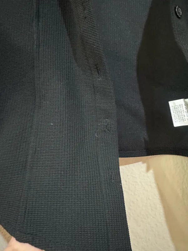 DAZY Black Cropped Utility Jacket - Flap Pocket Detail - Size S - Image 6