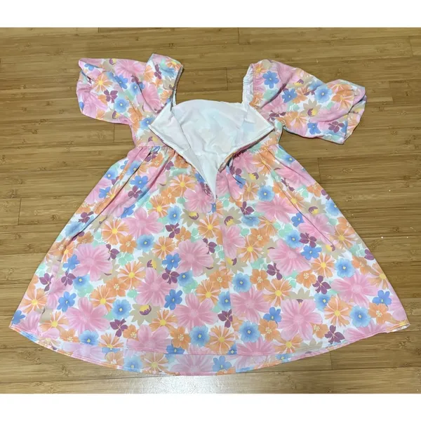Y2K Mini Dress Women's Size M Multicolor Flower Pattern Size M - Image 3