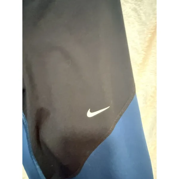 Nike Women’s Compression Leggings Blue/Black Dri-Fit Size L - Image 7