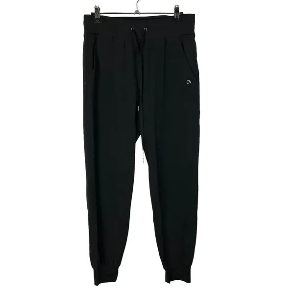 Gap Fit Black Mid Rise Cuff Tapered Leg Athletic Jogger Pants XS‎ - Image 2