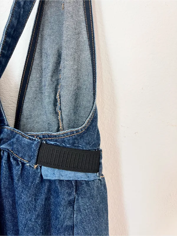 Urban Outfitters UO Denim Sleeveless Midi Dress XS 100% Cotton Casual Blue Jeans - Image 8