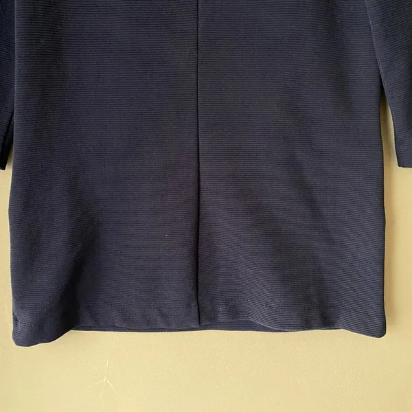 Anthropologie Boden sz‎ 6 blue ribbed cotton mod top - Image 6
