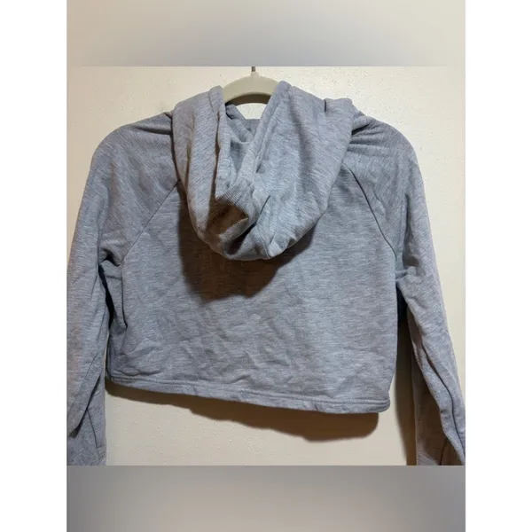 Gymshark Size S Small Training Cropped Hoodie Sweatshirt Gray - Image 11