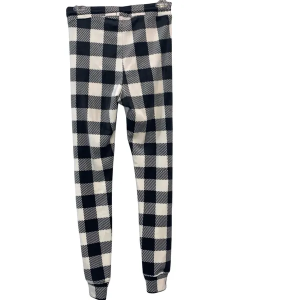 American Eagle Plaid Jogger Pants Small Black White Buffalo Check Lounge Pajama‎ Pants - Image 2