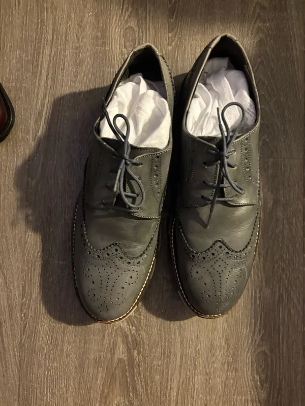 Grey wing tip lace up Sz.11 Gray - Image 4