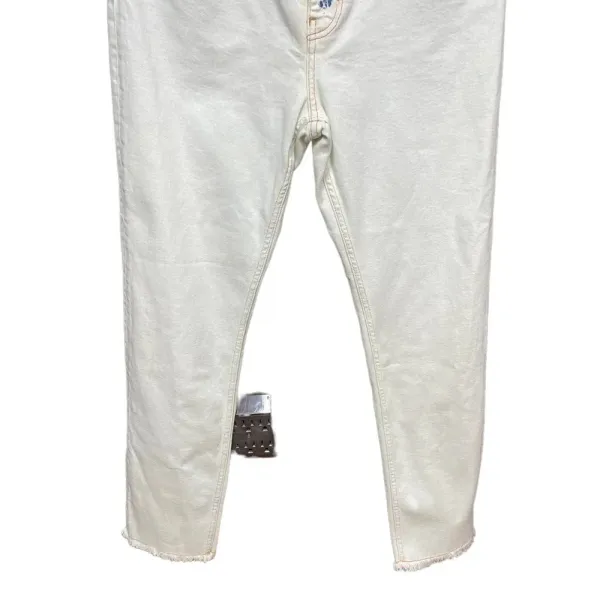 Maje Acid Wash Straight Leg Jeans White Denim Size 40 / US‎ 8 - Image 5