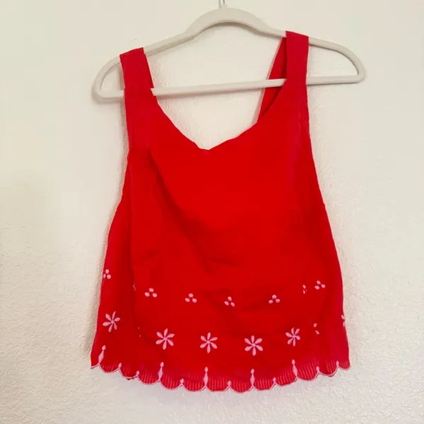 NWOT free people Kayla solid embroidered top - Image 5