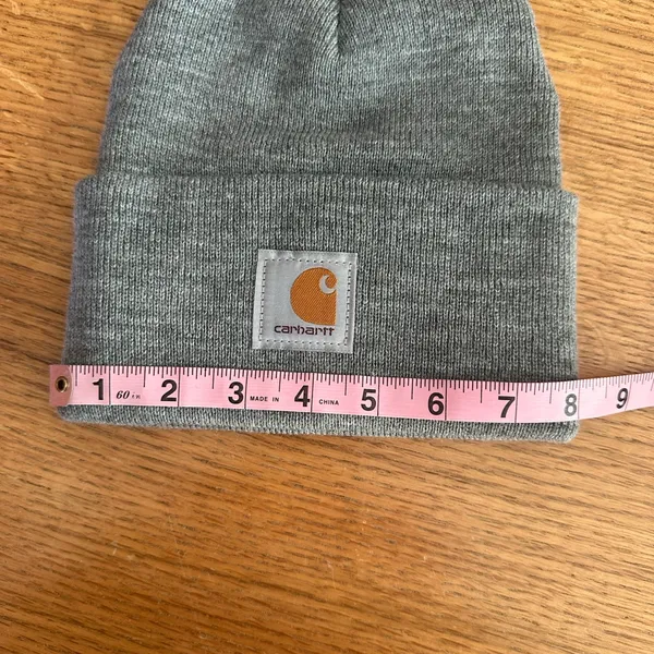 Carhartt NWT Knit Cuffed Beanie - Heather Gray A18 - Image 4