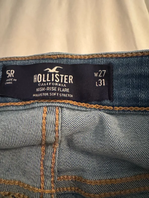 Hollister flare patchwork jeans  - Image 4